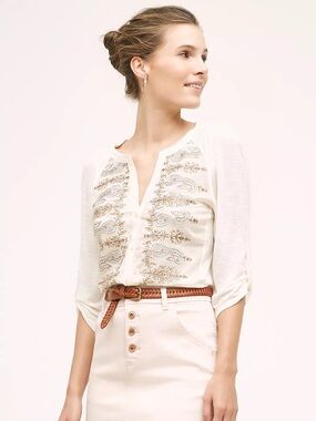 TINY Shimmered Eden button down